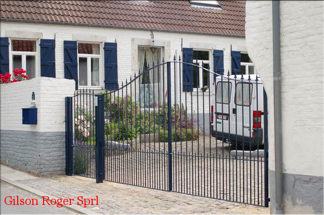 Portail chaumont namur ferronnerie namur sprl Gilson roger 01