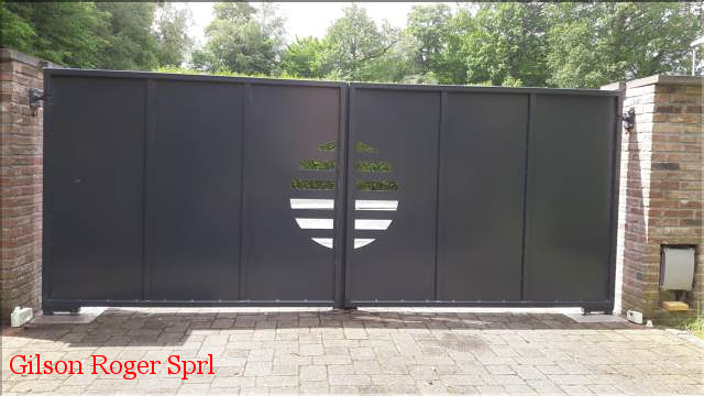 Portail tole découpe laser ferronnerie namur sprl Gilson roger 08