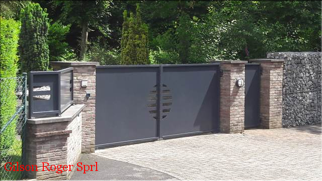 Portail tole découpe laser ferronnerie namur sprl Gilson roger 11
