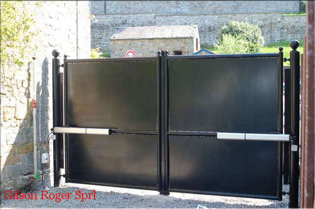 Portail tôlé Spontin ferronnerie Namur Gilson roger  02