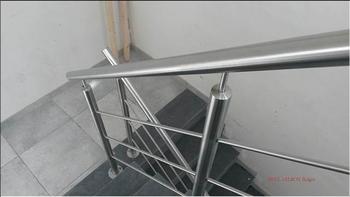 Rampe escalier Inox Flawinne ferronnerie Namur Gilson Roger 07