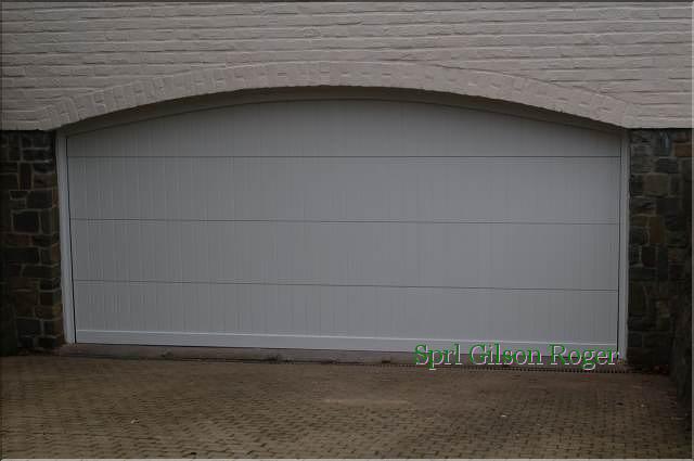 Porte sectionnelle winsol beldoor recouvrement bois Bruxelles sprl Gilson Roger01