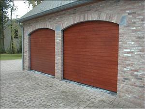 Porte sectionnelle winsol beldoor recouvrement bois Nalinnes sprl Gilson Roger01